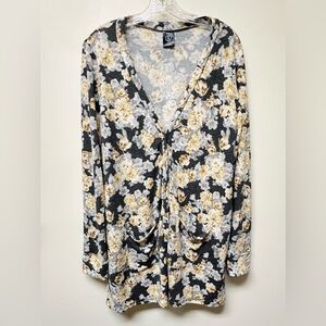 Agnes & Dora Essential Cardigan Medium Floral Long Sleeve Charming Sweater